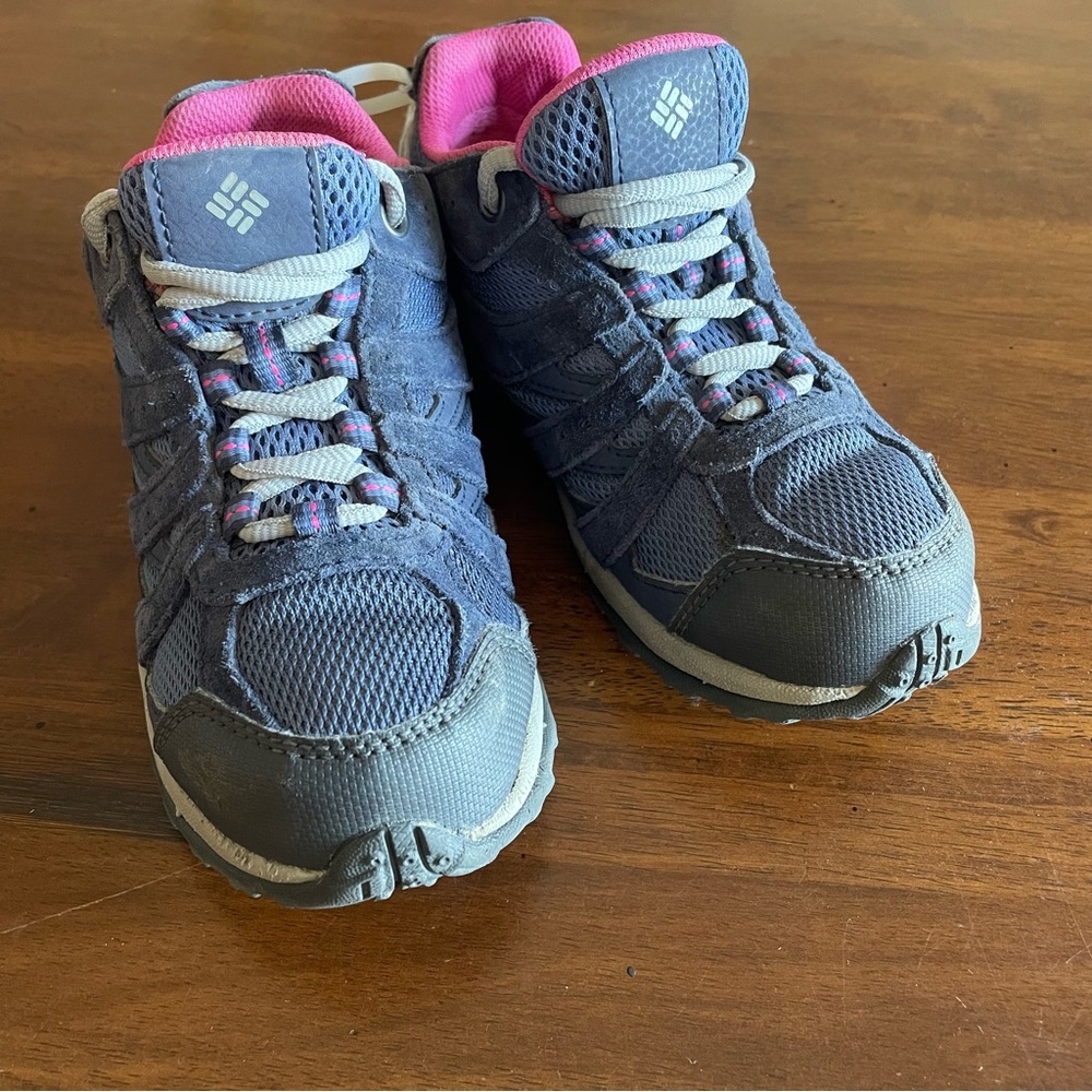 Columbia Kids' Hiking Shoes in Gray and Pink - Size 1